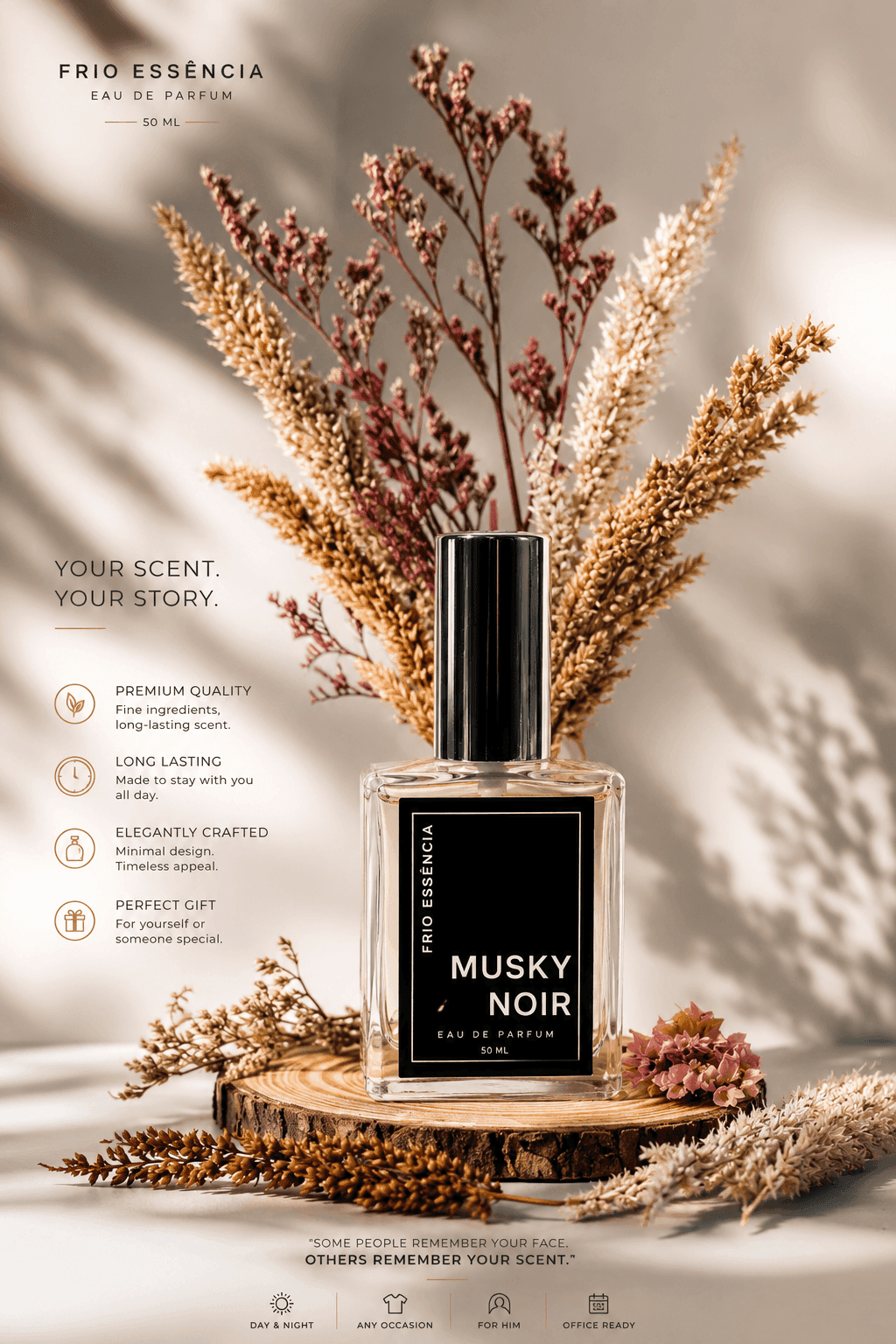 Musky Noir Frio Essencia perfume