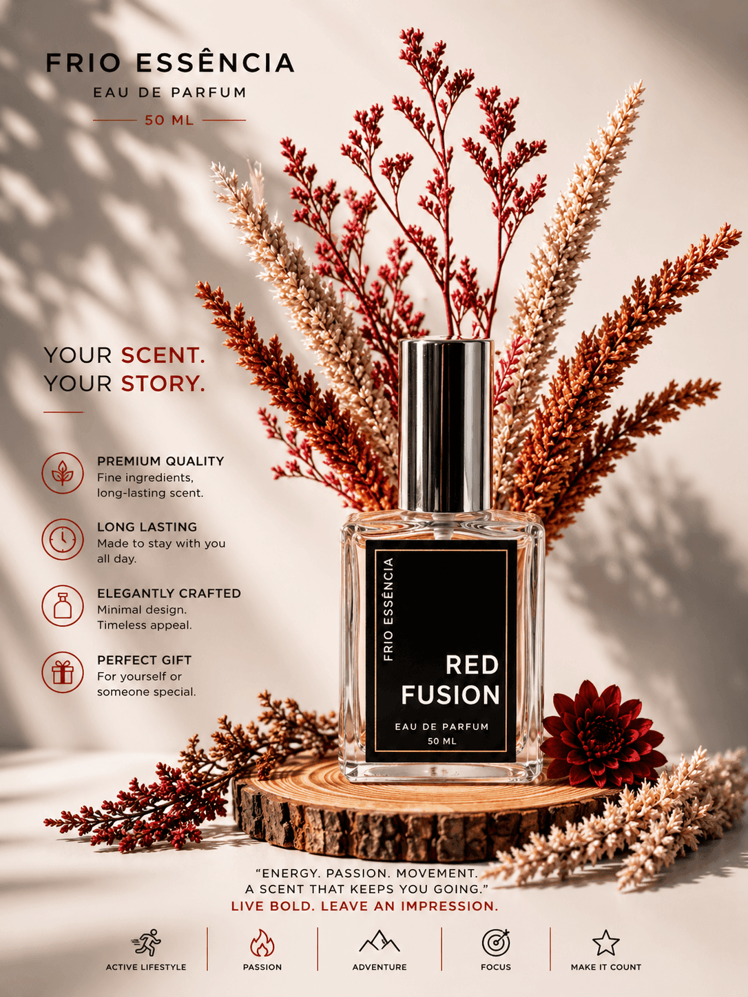 Red Fusion Frio Essencia perfume