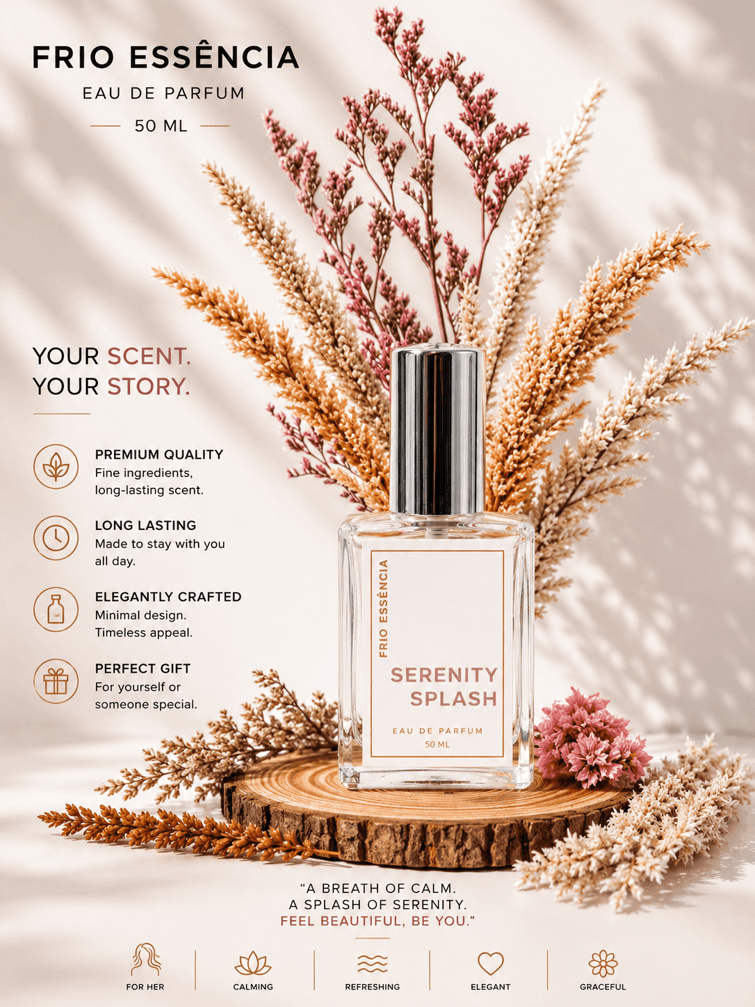 Serenity Splash Frio Essencia perfume